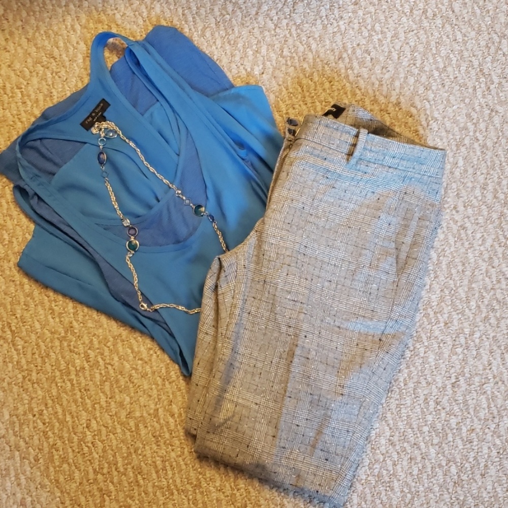 Theory glenplaid trouser